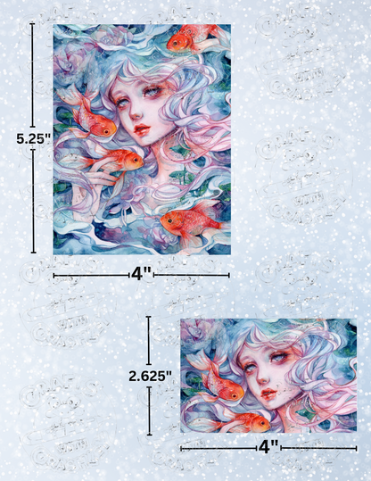 "Inside Watery Eyes" By ©Margaret Morales Decorative Diamond Painting Release Papers