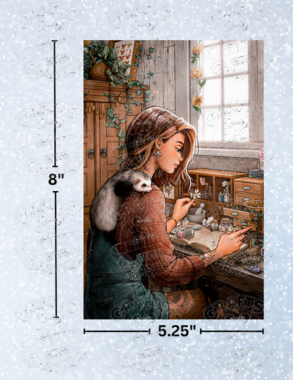 "Herbalist's Helper" by ©Ivy Dolamore Premium Decorative Release Papers for Diamond Painting