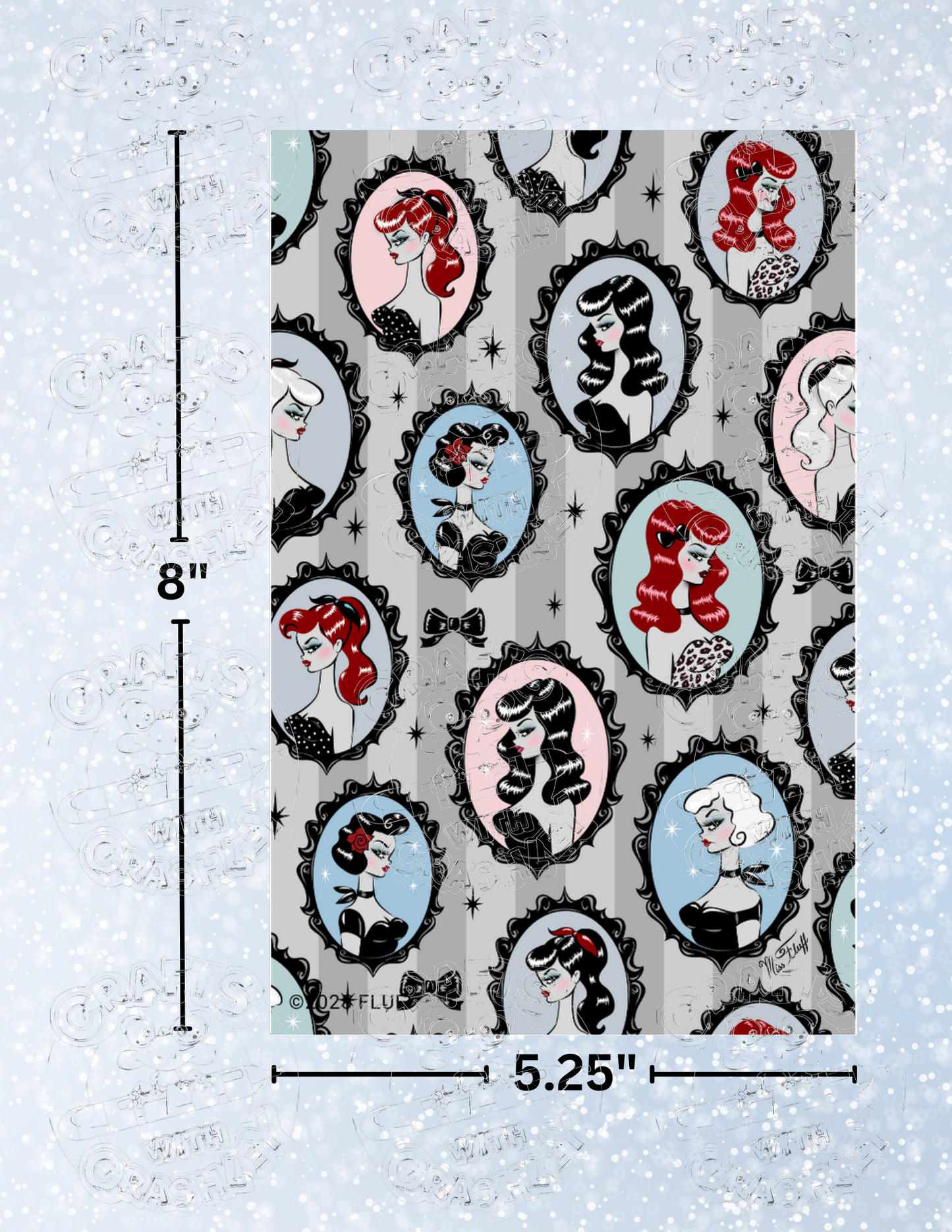 "Cameo Dolls" by ©Miss Fluff Premium Decorative Release Papers for Diamond Painting