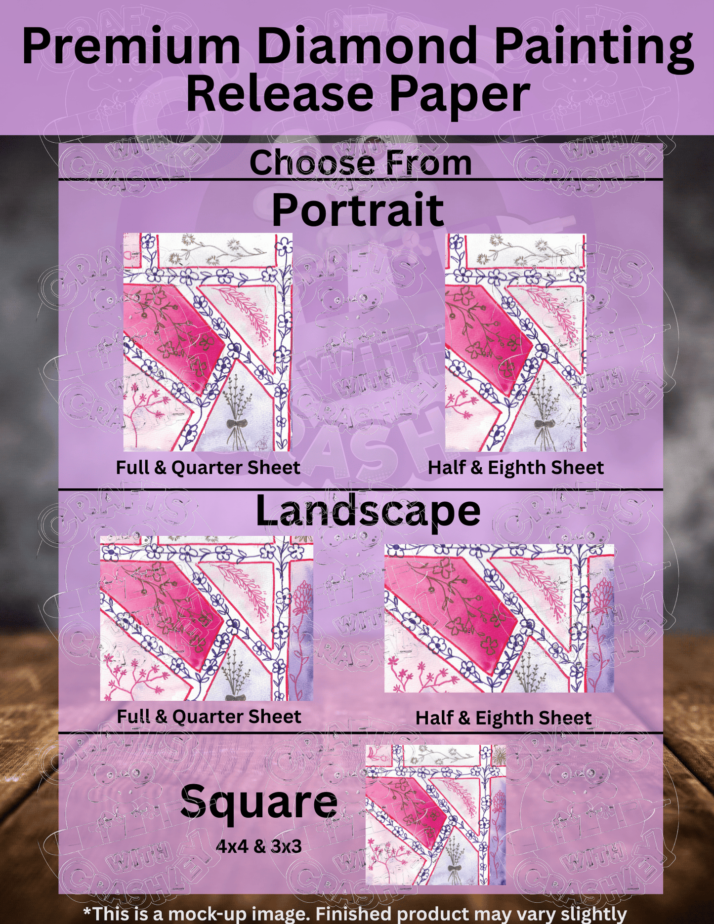 "Flower Power" by ©Crafting & Crime Daily Premium Accessories for Diamond Painting