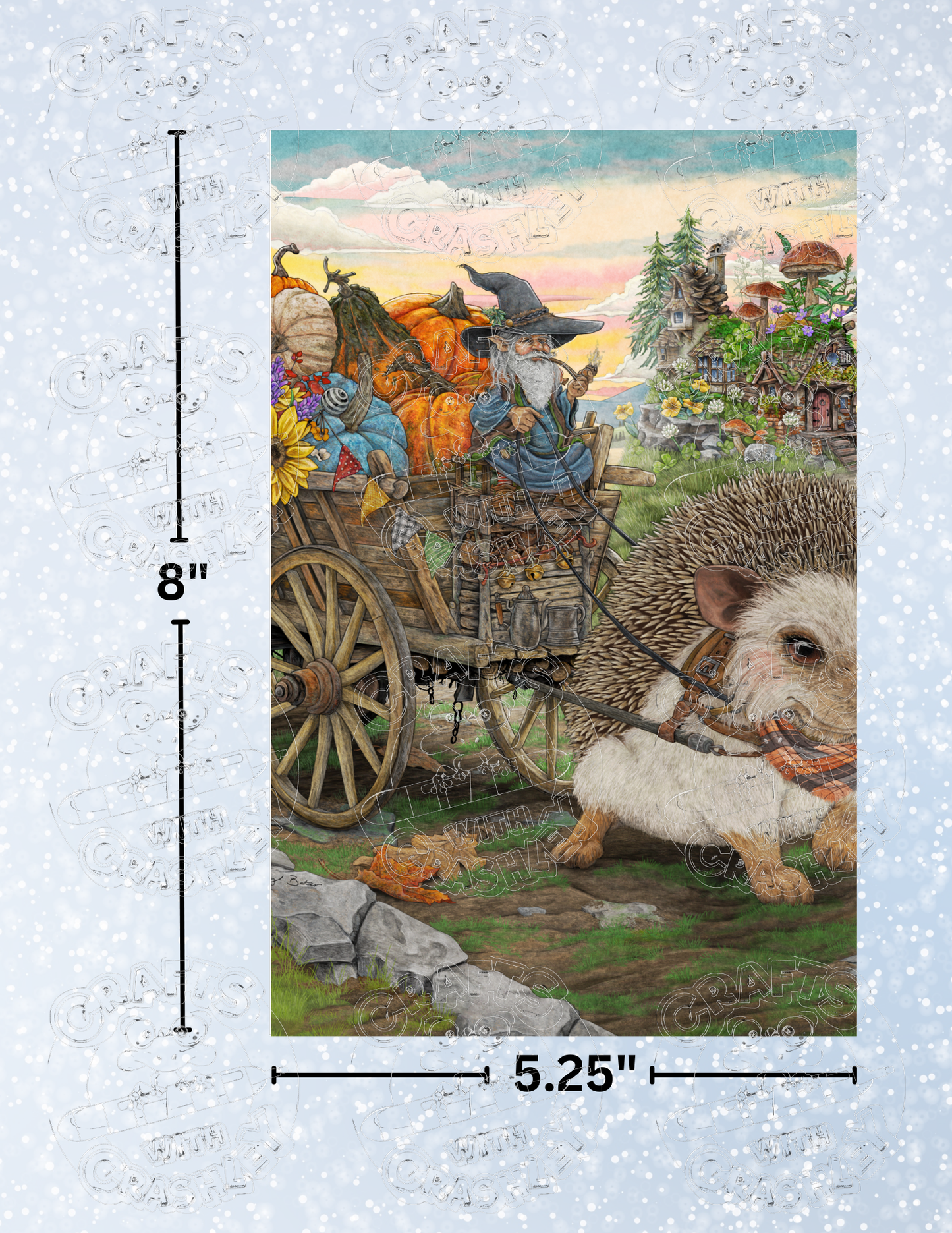 "To Market We Go, Harvest in Tow" by ©Cheryl Baker Premium Decorative Release Papers for Diamond Painting