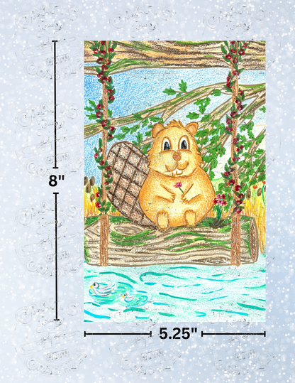 "Beaver Days & Sunshine" by ©Courtney Lyons Premium Decorative Release Papers for Diamond Painting