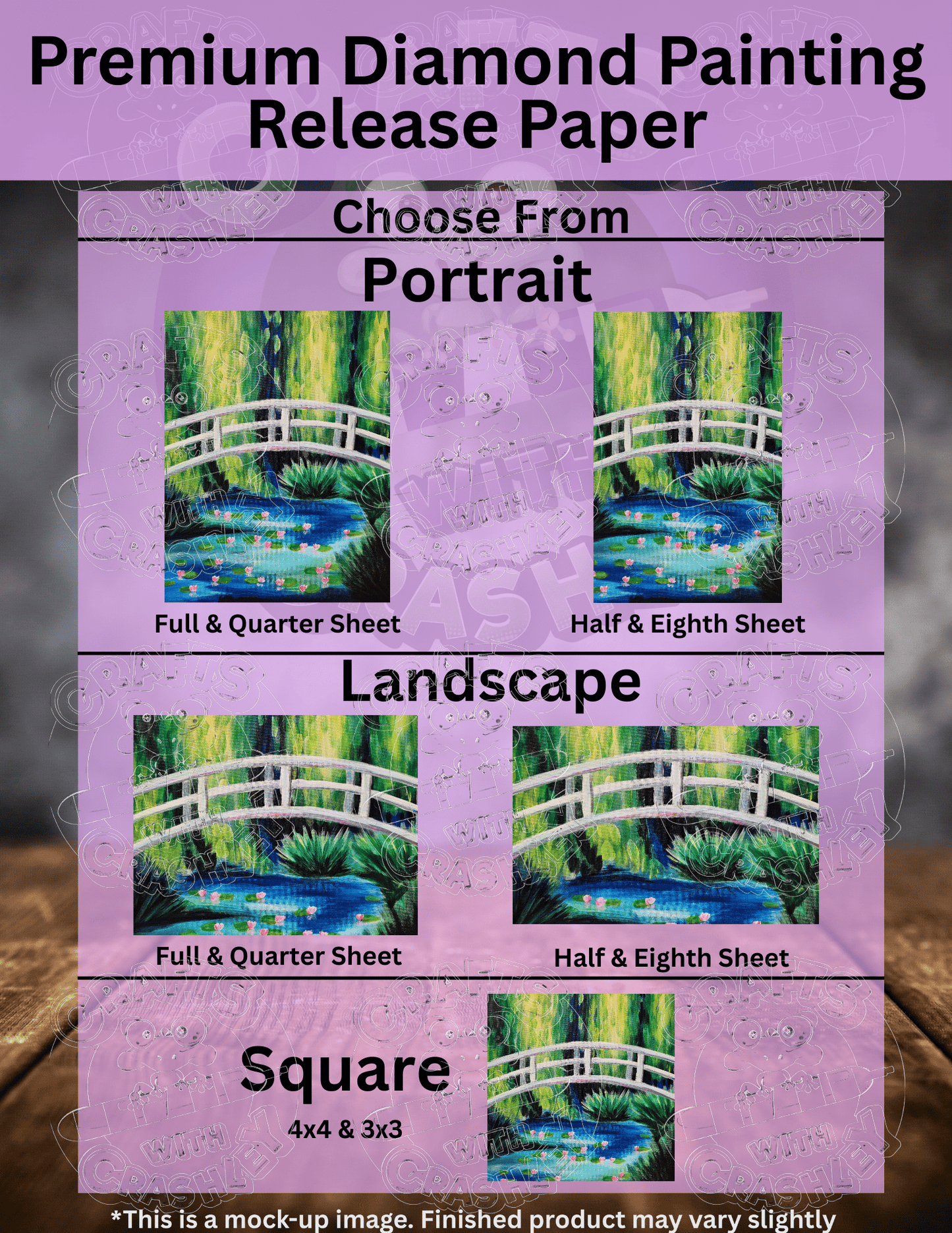 "Japanese Bridge" by ©Kaleena Kollmeier Premium Accessories for Diamond Painting