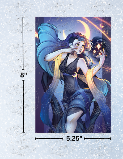 "Goddess of Night" by ©ChrissaBug Premium Decorative Release Papers for Diamond Painting