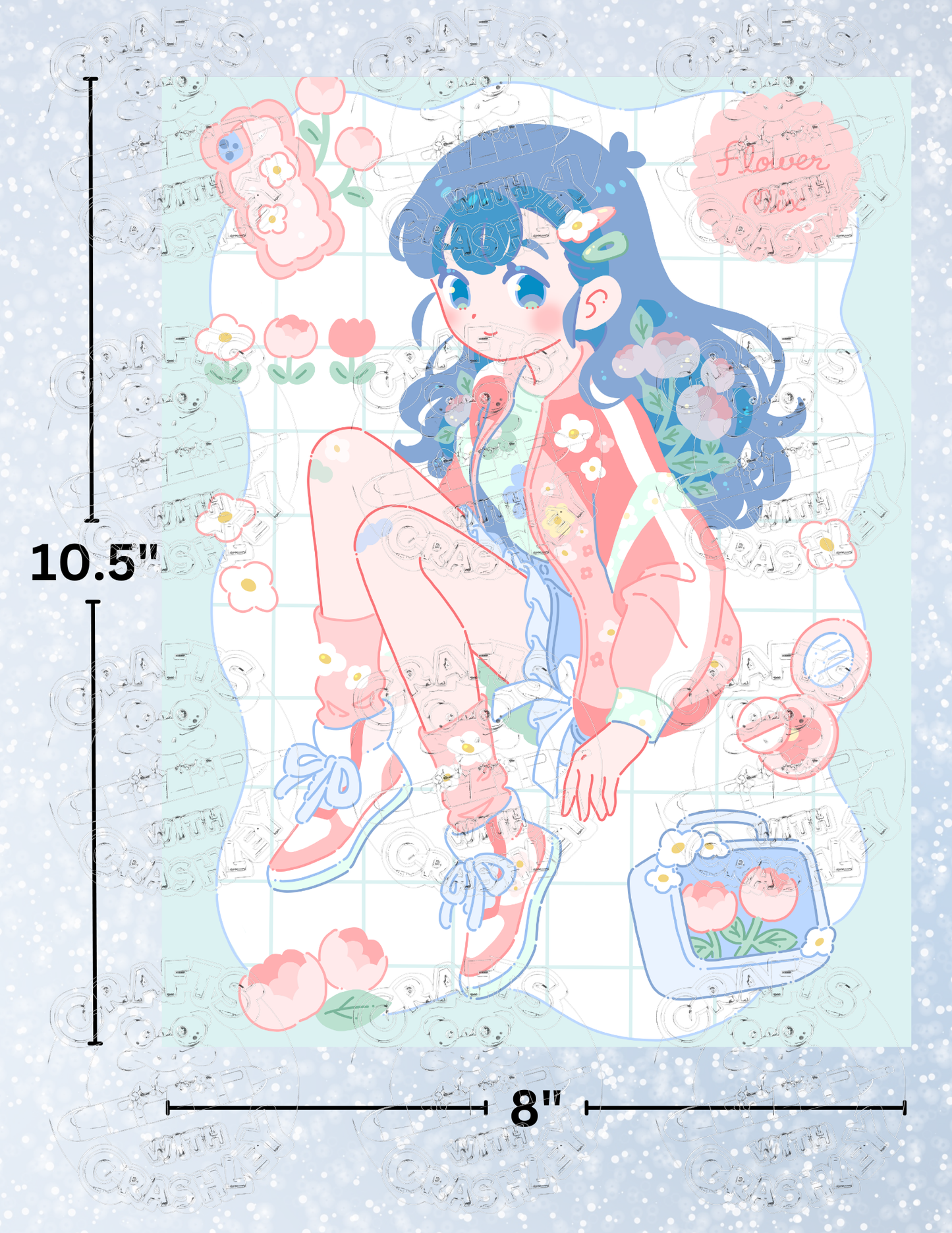 "Flower Mix" by ©Hiroko Hashimoto Premium Decorative Release Papers for Diamond Painting