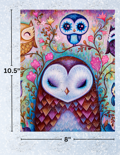 "The Great Big Owl" by ©Jeremiah Ketner Premium Decorative Release Papers for Diamond Painting
