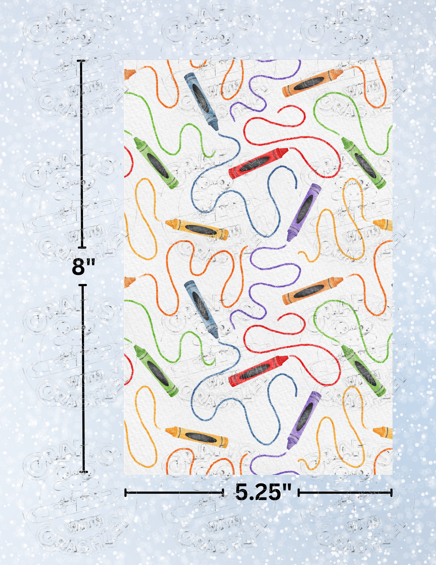 "Crayon Scribbles" by ©Sara Anne Creations Premium Decorative Release Papers for Diamond Painting