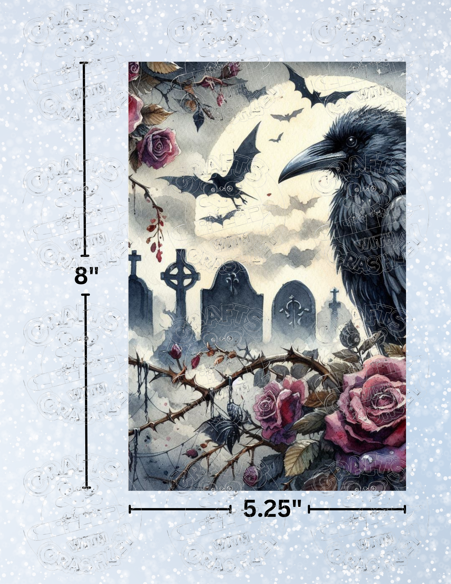 "Gothic Graveyard" Premium Decorative Release Papers for Diamond Painting