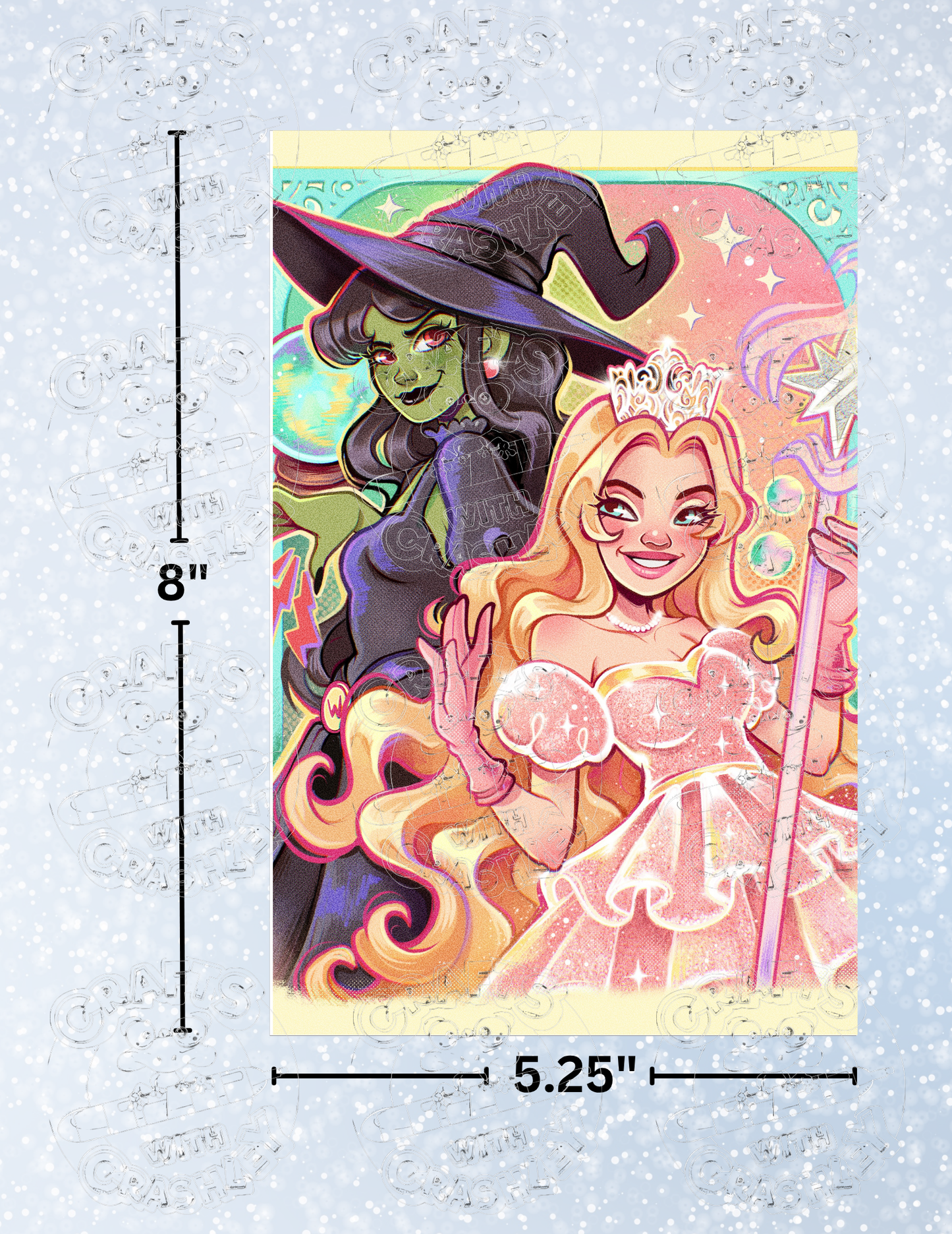 "Wicked Witch & Glinda" by ©Mrs Butter D Premium Decorative Release Papers for Diamond Painting