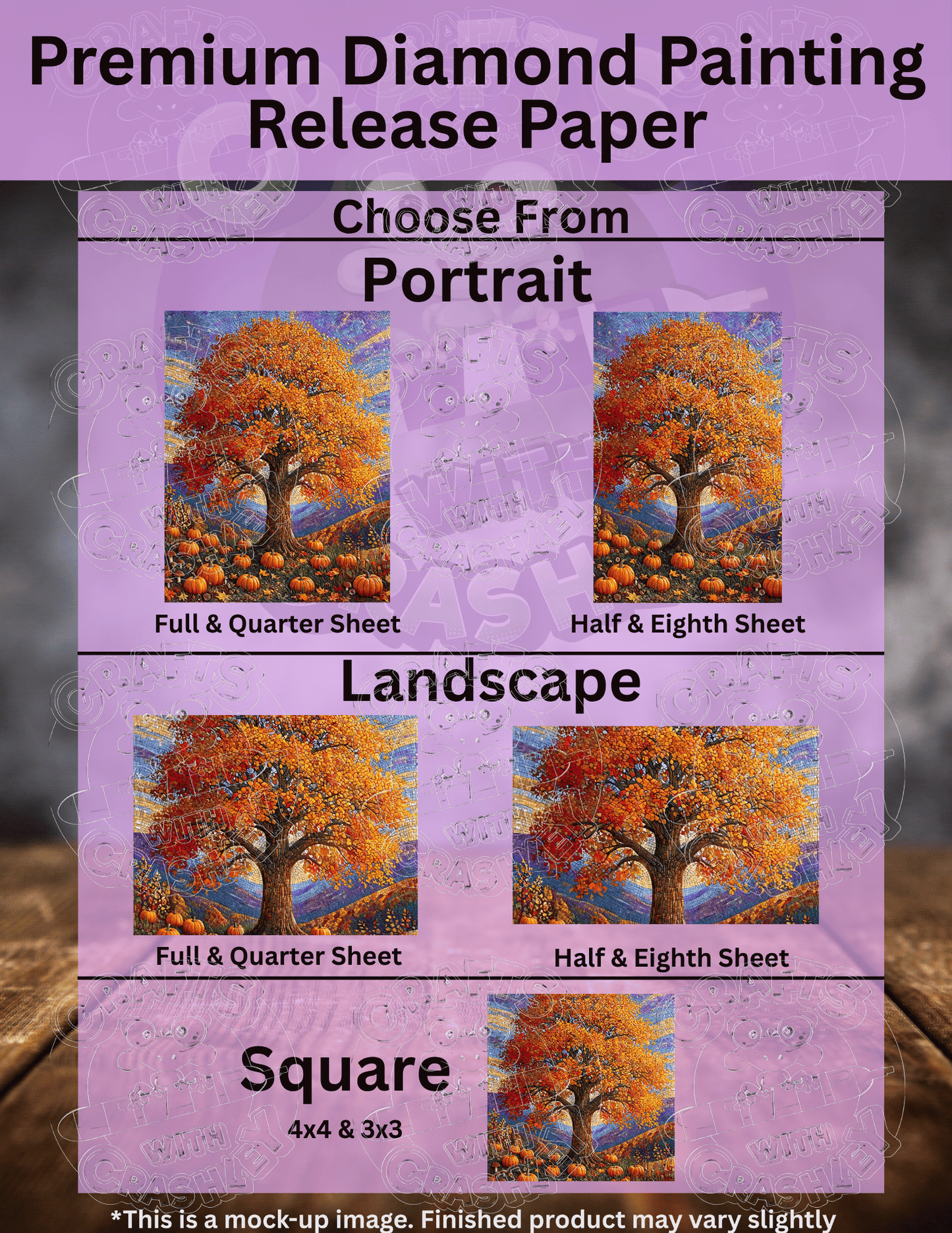 "Autumn's Majestic Mosaic" Premium Accessories for Diamond Painting