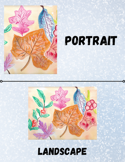 "Fall Leaves" By Crafting and Crime Daily Decorative Diamond Painting Release Papers