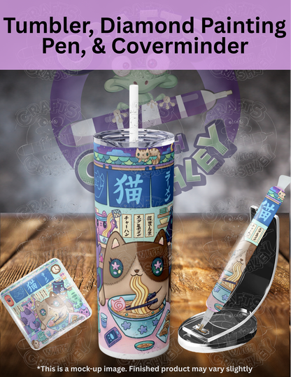 "Neko Ramen" by ©Jeremiah Ketner Premium Accessories for Diamond Painting