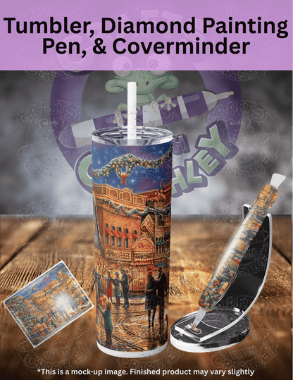 "Christmas at Town Square" by ©Chuck Pinson Premium Accessories for Diamond Painting