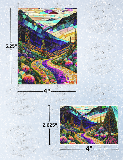 "Follow Your Path to Happiness" by ©Peggy Collins Decorative Diamond Painting Release Papers