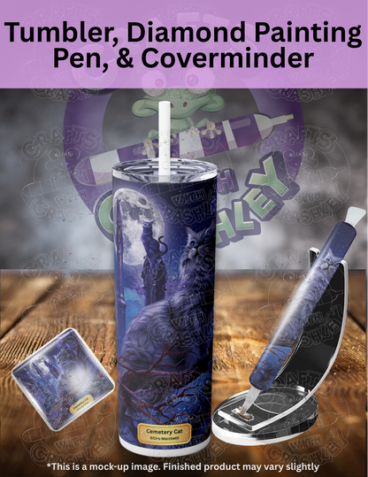 "Cemetery Cat" by ©Ciro Marchetti Premium Accessories for Diamond Painting