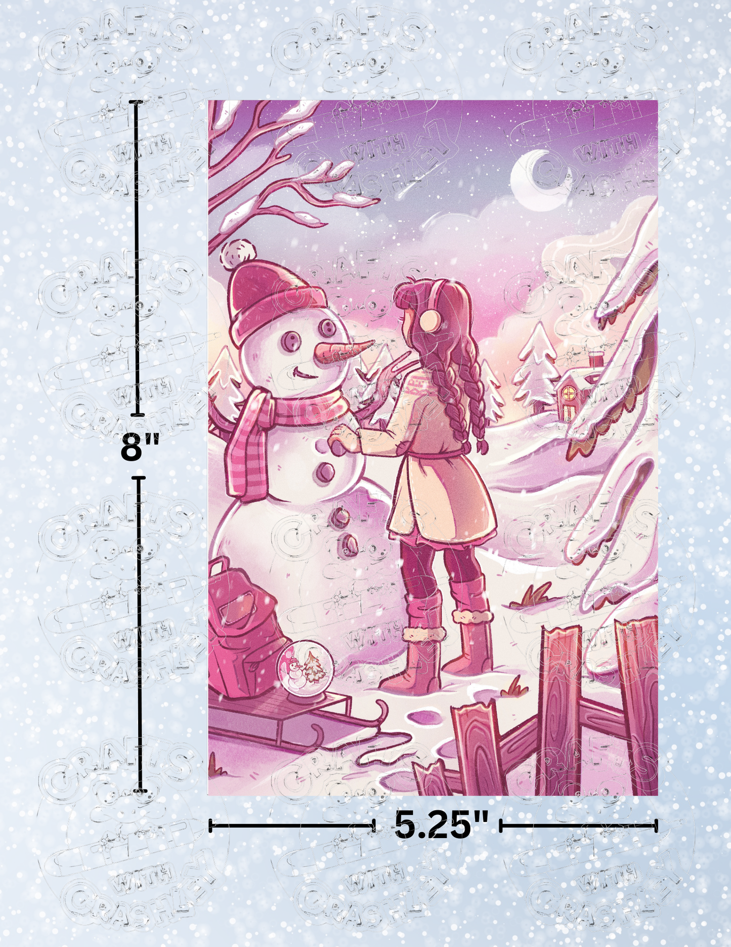 "Snow Globe Wish" by ©Mrs Butter D Premium Decorative Release Papers for Diamond Painting