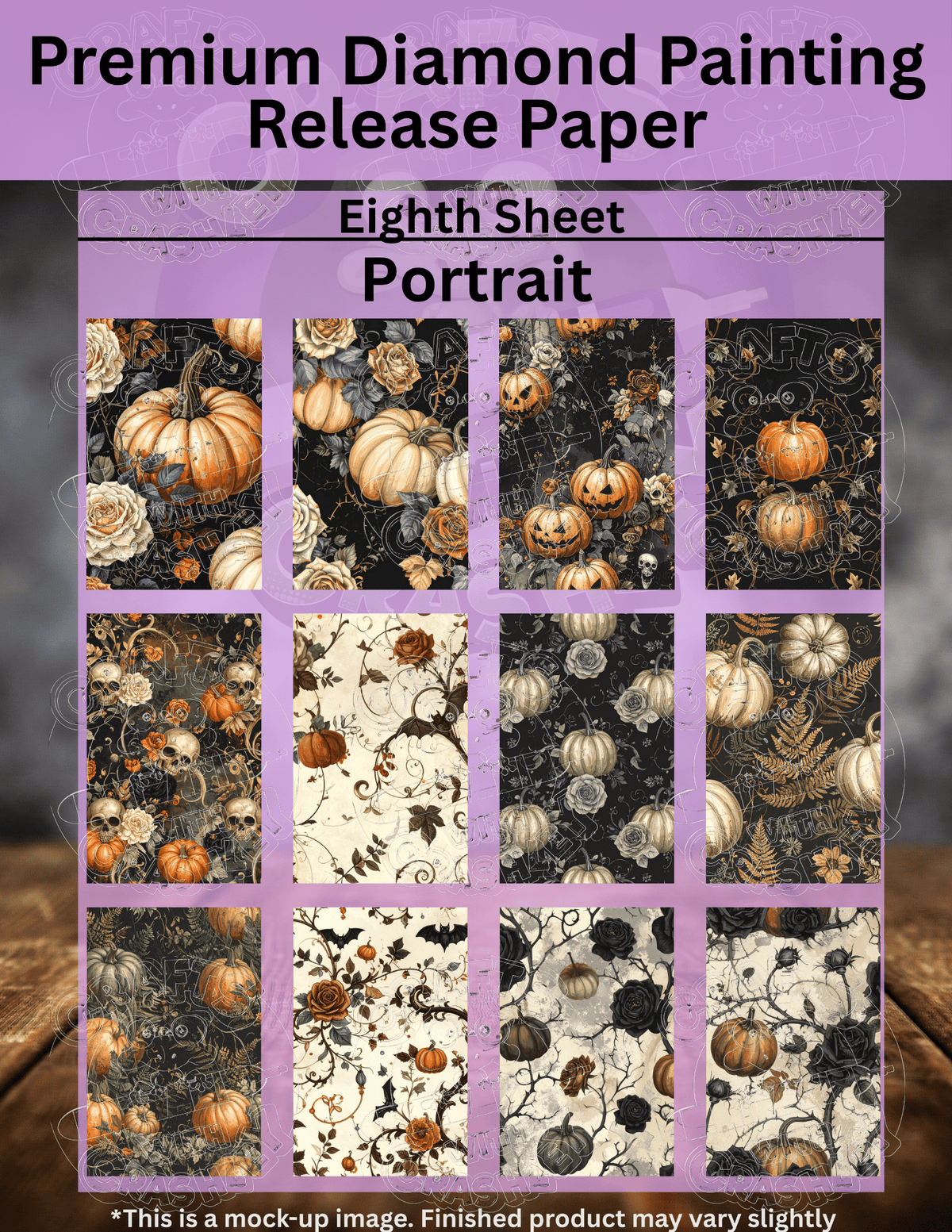 Vintage Halloween Combo Pack Premium Release Paper for Diamond Painting