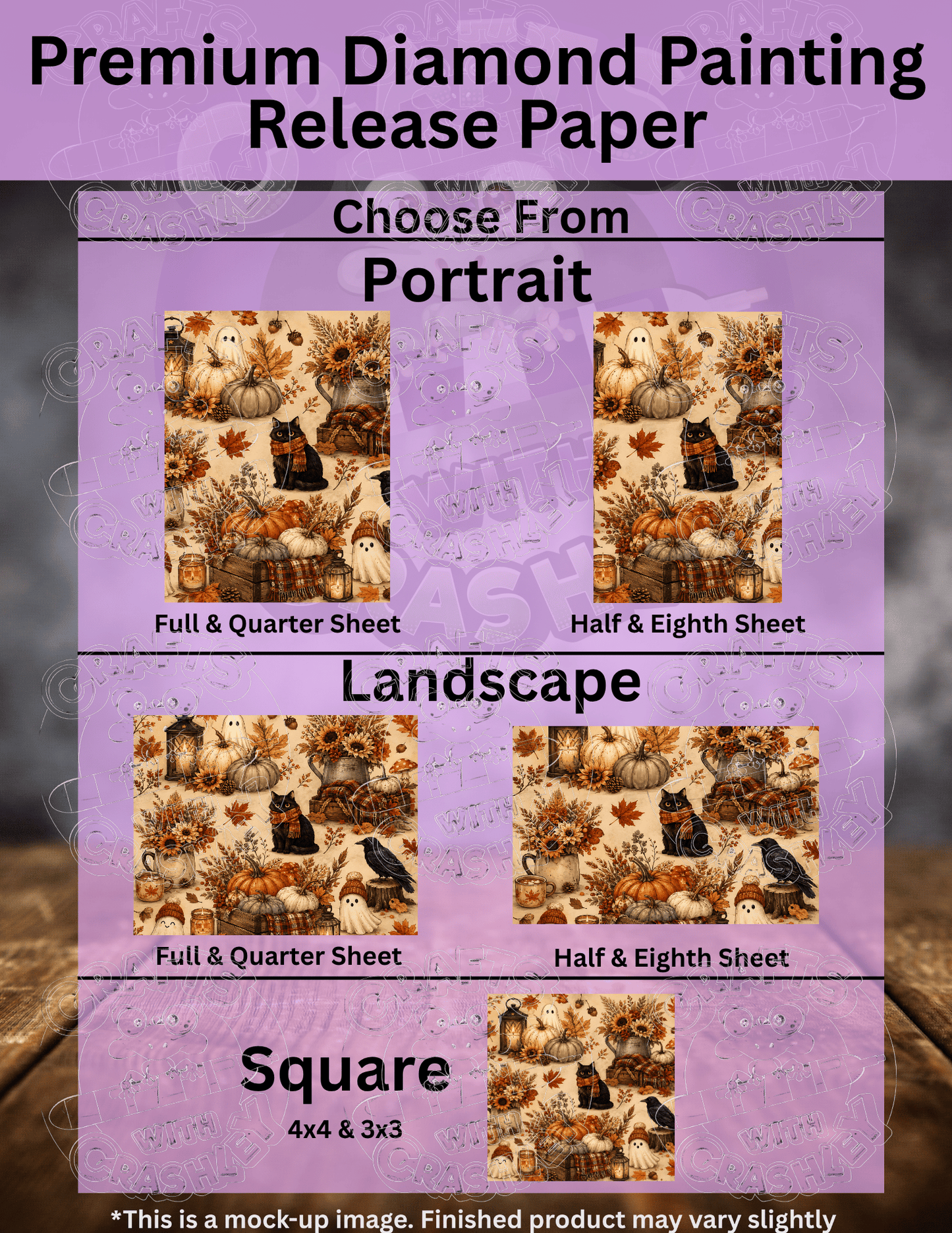 "Cozy Autumn Ghost" Premium Accessories for Diamond Painting