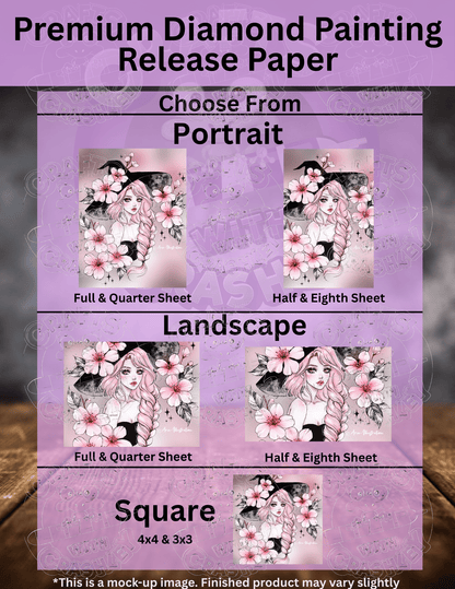 "Sakura Witch" by ©Aria Illustration Premium Accessories for Diamond Painting