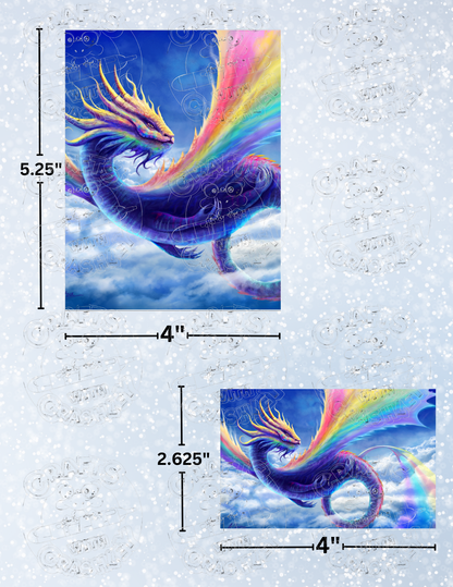 "Rainbow Dragon" By ©Anthony Christou Decorative Diamond Painting Release Papers