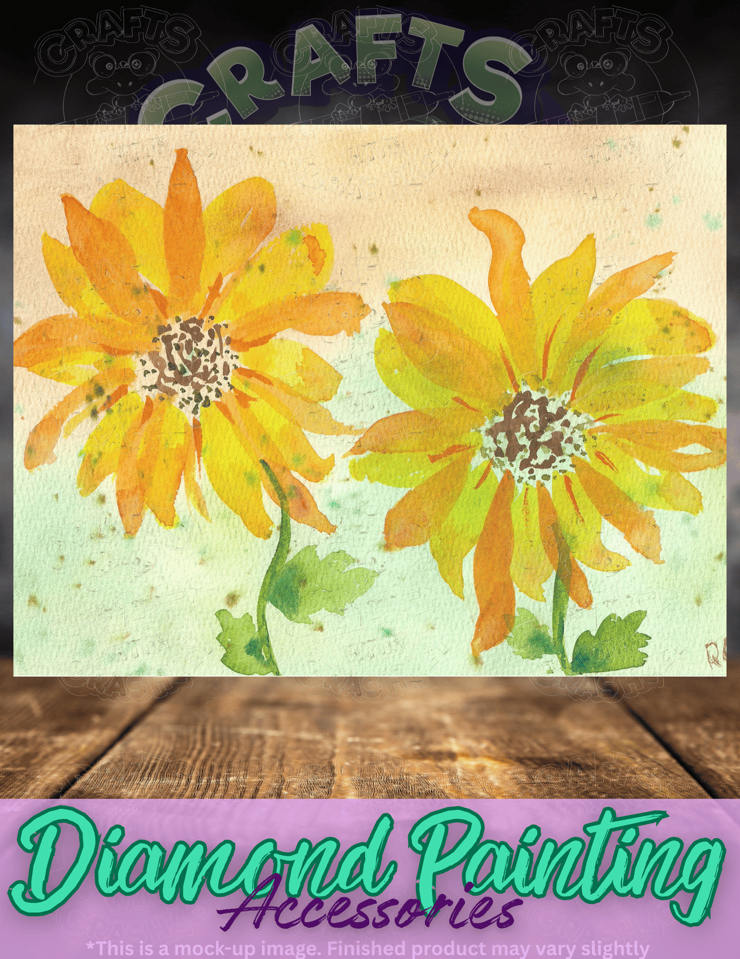 "Sunflower Morning" by ©Crafting & Crime Daily Premium Accessories for Diamond Painting