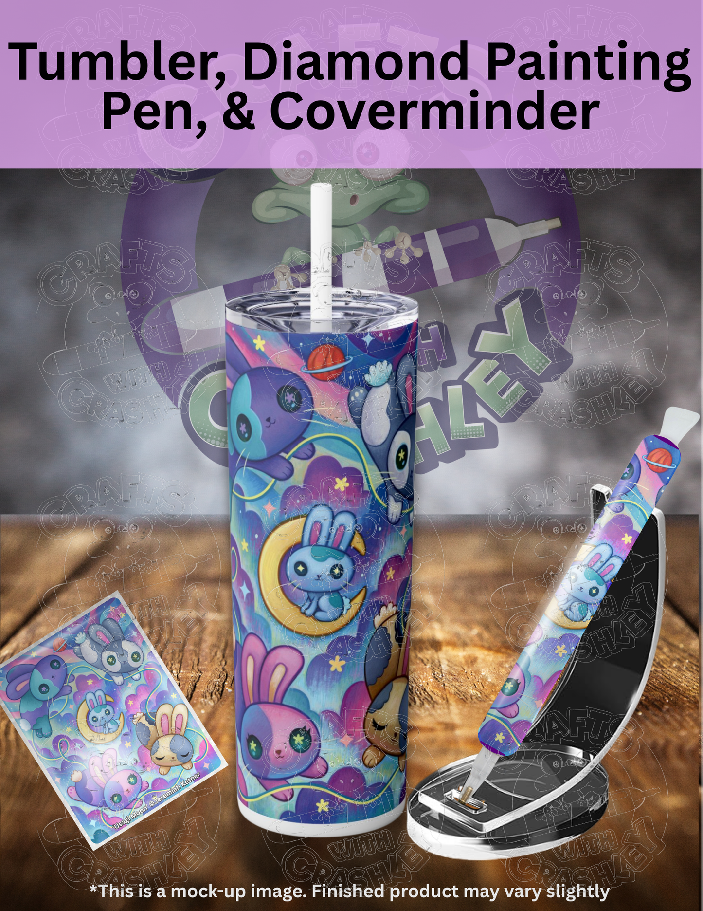 "Usagi Moon" by ©Jeremiah Ketner Premium Accessories for Diamond Painting