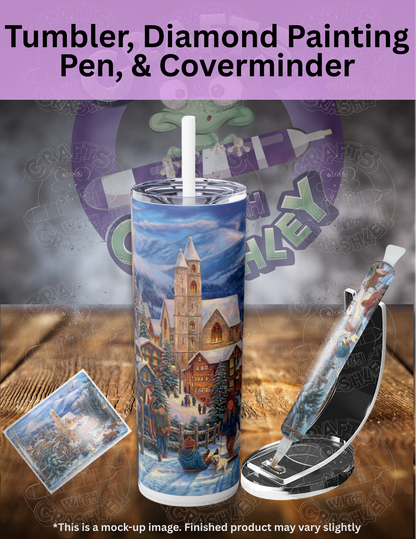 "Sledding to Town" by ©Chuck Pinson Premium Accessories for Diamond Painting