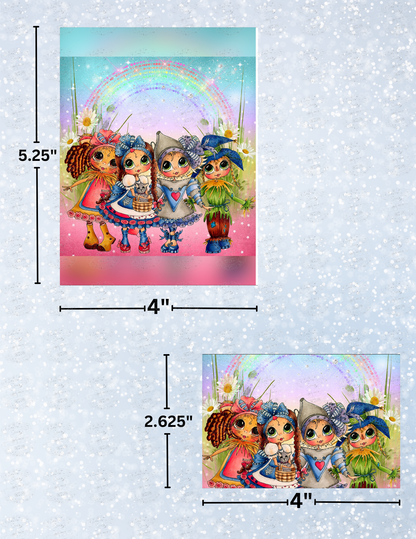 "Wizard of Oz Besties" by ©Sherri Baldy Decorative Diamond Painting Release Papers