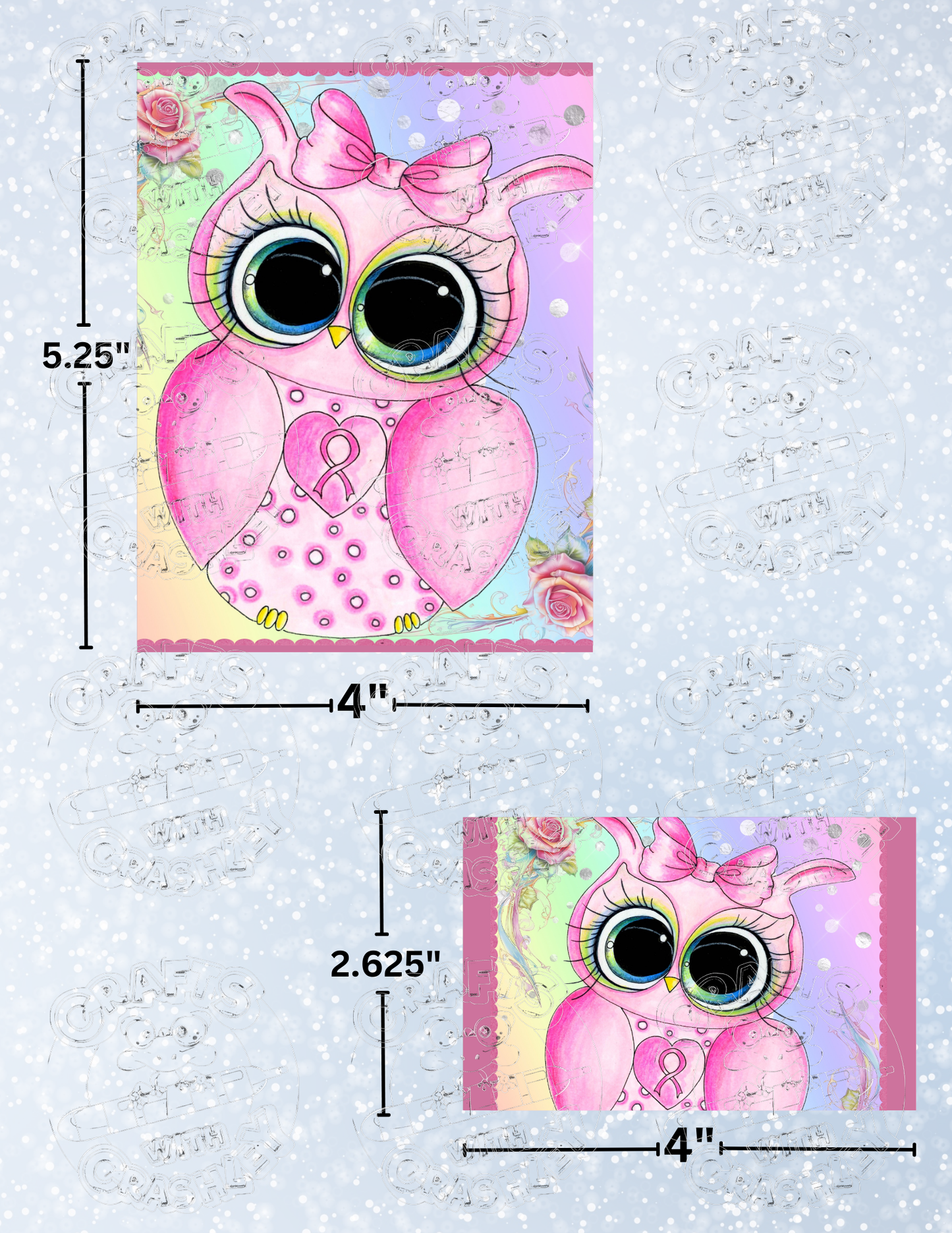 "Owl of Hope" by ©Sherri Baldy Premium Decorative Release Papers for Diamond Painting