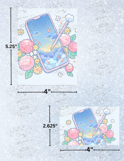 "Drawing" by ©Hiroko Hashimoto Decorative Diamond Painting Release Papers