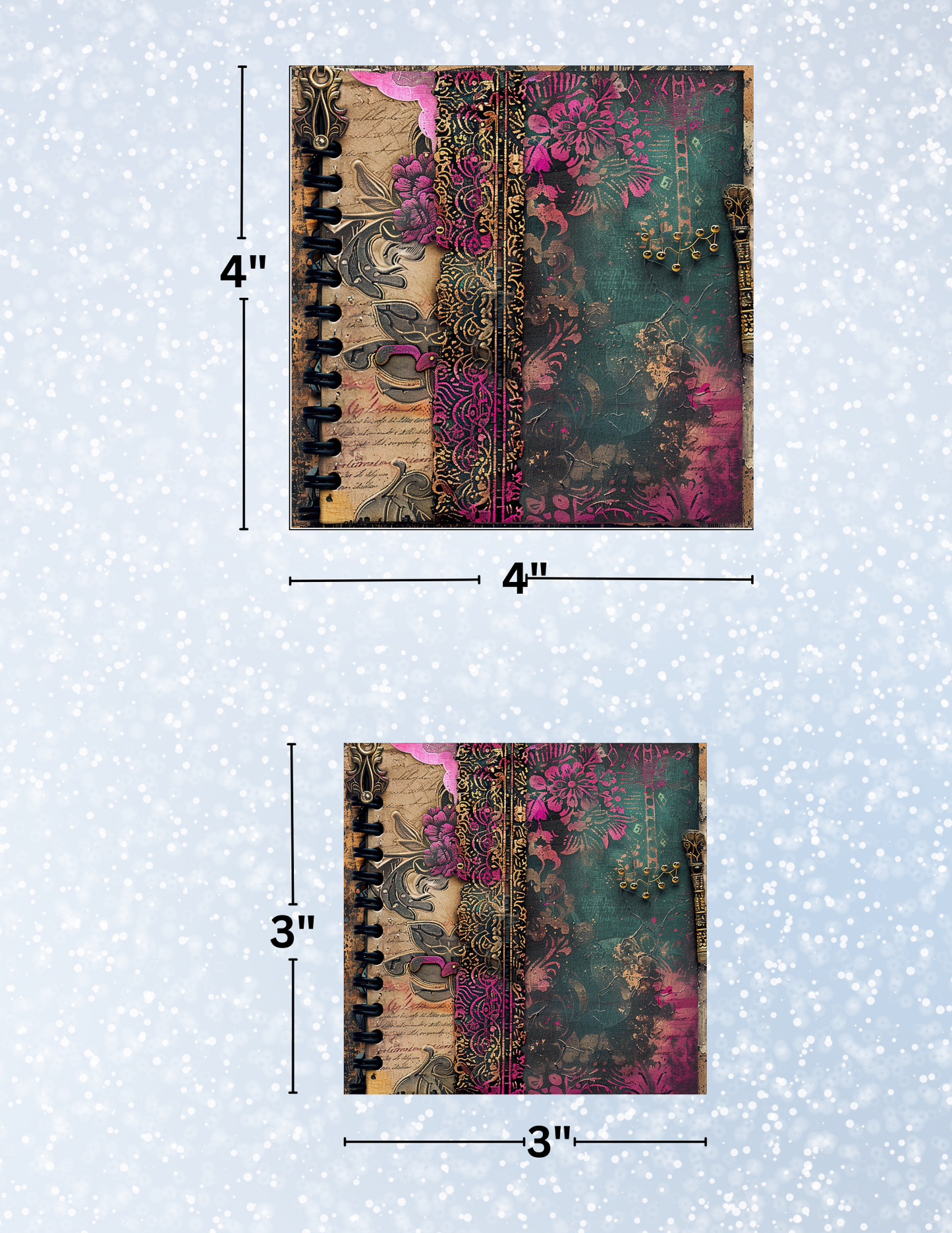 "Gothic Notebook" Decorative Diamond Painting Release Papers