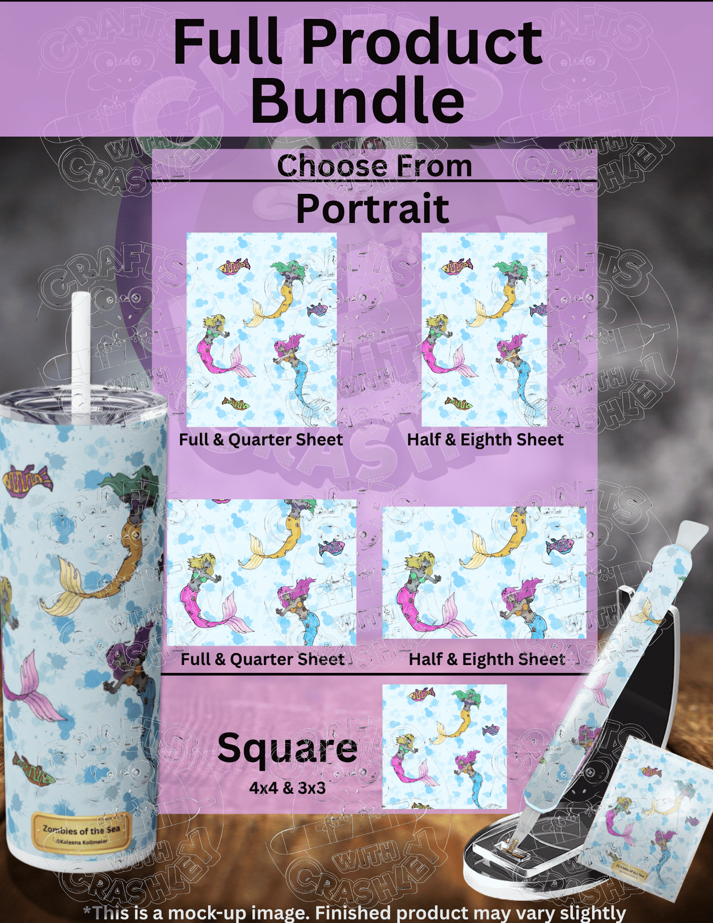 "Zombies of the Sea" by ©Kaleena Kollmeier Premium Accessories for Diamond Painting