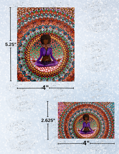 "Zendala" by ©Deborah Malcolm Decorative Diamond Painting Release Papers