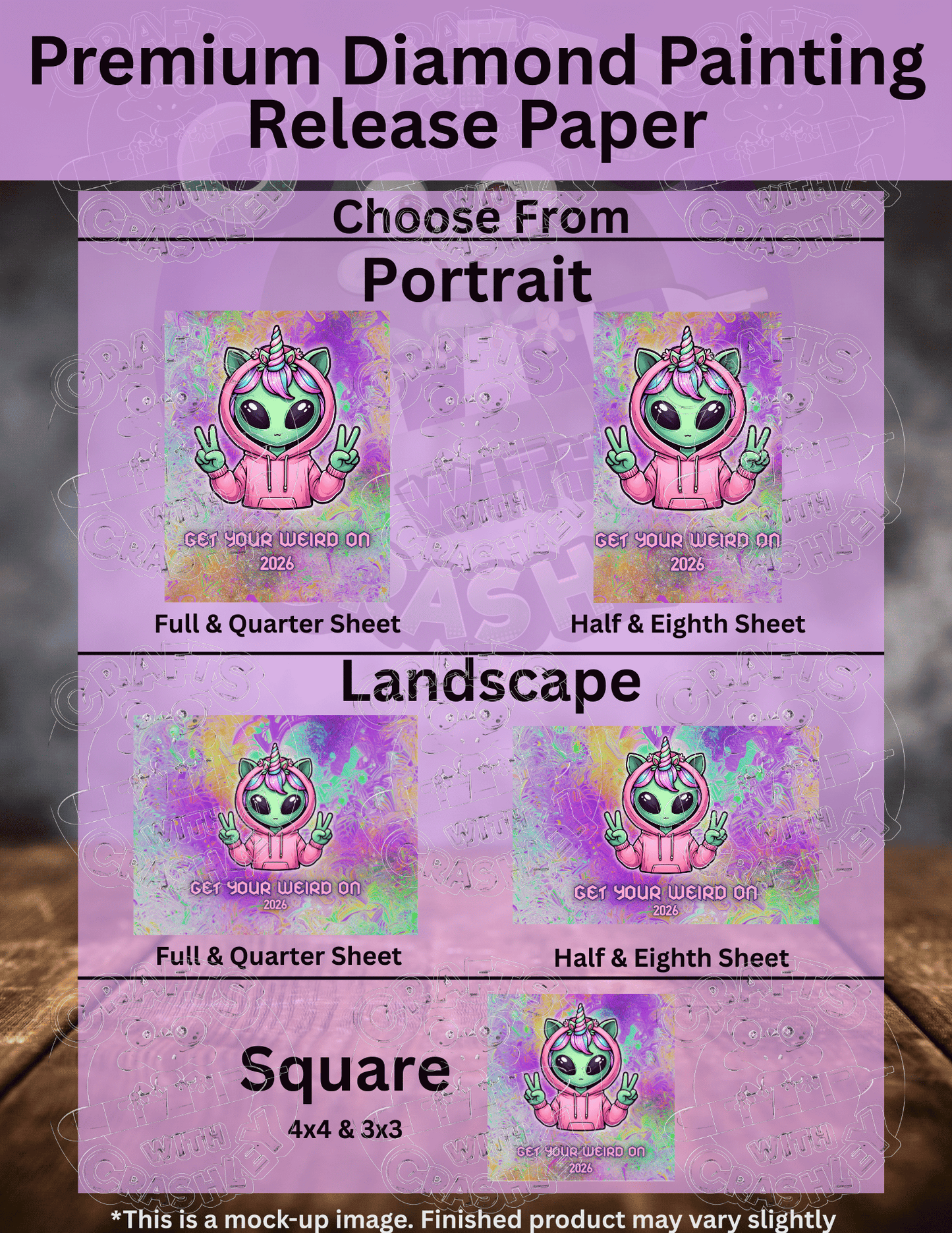 "Get Your Weird On 2026 Alien" Premium Accessories for Diamond Painting