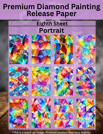 Rainbow Diamonds Combo Pack Premium Release Paper for Diamond Painting