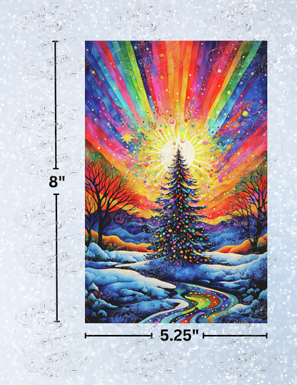 "Christmas Tree Celebration" by ©Peggy Collins Premium Decorative Release Papers for Diamond Painting