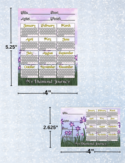 "Year Long WIP Tracker" Decorative Diamond Painting Release Papers