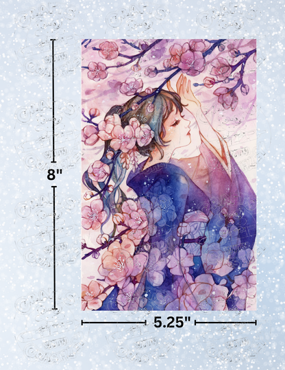 "Yumeko" by ©Margaret Morales Premium Decorative Release Papers for Diamond Painting