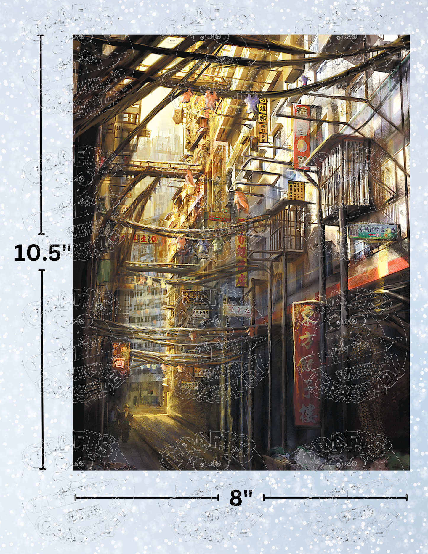 "Kowloon" by ©Anthony Christou Premium Decorative Release Papers for Diamond Painting