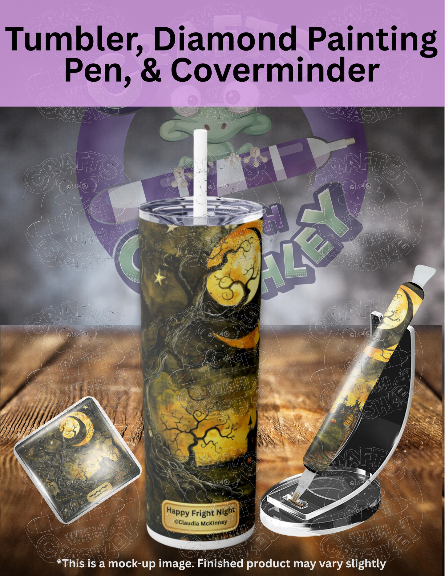 "Happy Fright Night" by ©Claudia McKinney Premium Accessories for Diamond Painting