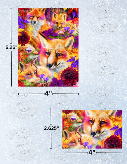 "Daydream Red Fox" by ©Sheena Pike Decorative Diamond Painting Release Papers