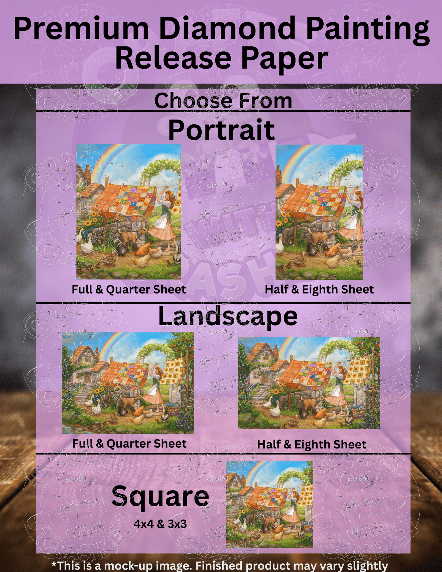 "Rainbow Quilt" by ©Ivy Dolamore Premium Accessories for Diamond Painting