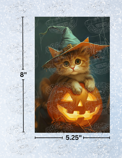 Product Bundle "Kitten on a Jack-O-Lantern" by ©Auclair Studio