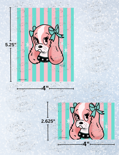 "Spaniel Tattoo" By ©Miss Fluff Decorative Diamond Painting Release Papers