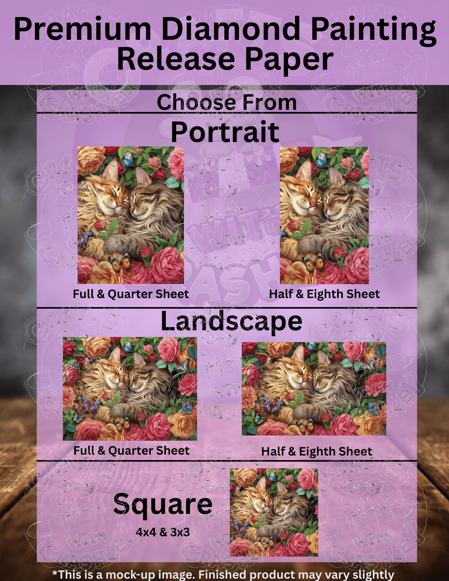 "Cats in Love" by ©Brigid Ashwood Premium Accessories for Diamond Painting