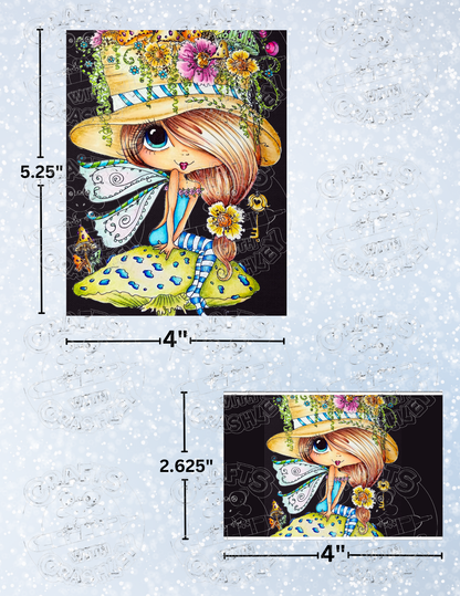 "Mushroom Fairy Bestie" by ©Sherri Baldy Decorative Diamond Painting Release Papers