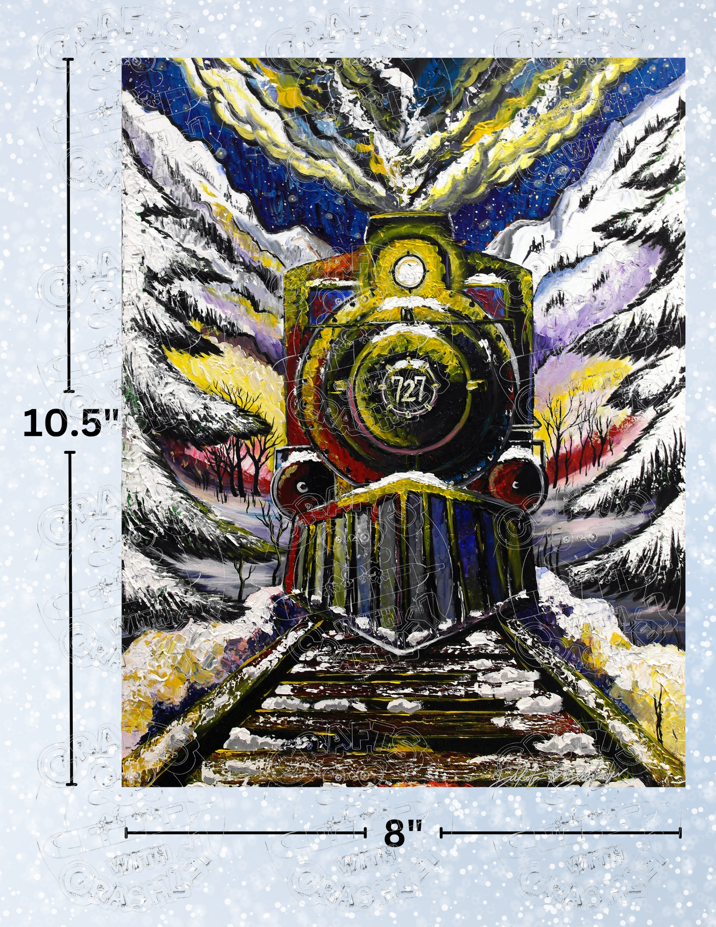 "Aurora Borea Express" by ©Dakota Daetwiler Premium Decorative Release Papers for Diamond Painting