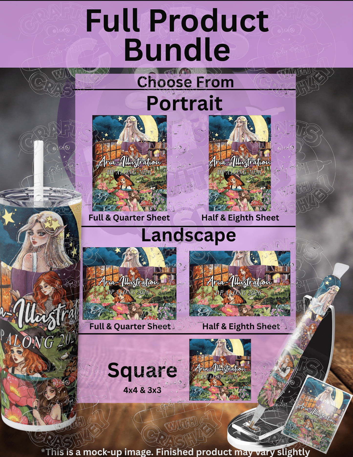 "Aria Illustration DP Along 2026" by ©Aria Illustration Premium Accessories for Diamond Painting