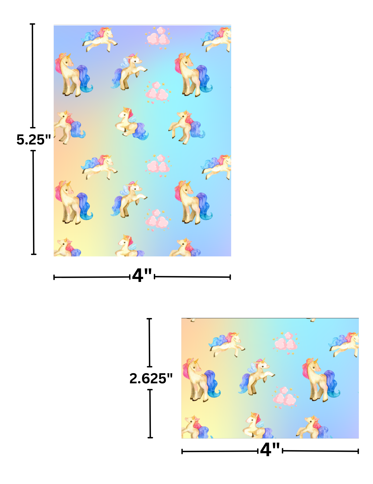 Primary Unicorns Decorative Diamond Painting Release Papers