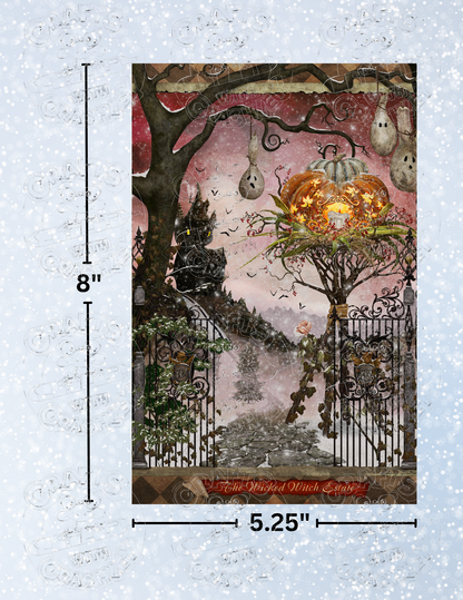 "The Wicked Witch Estate" by ©Cheryl Baker Premium Decorative Release Papers for Diamond Painting
